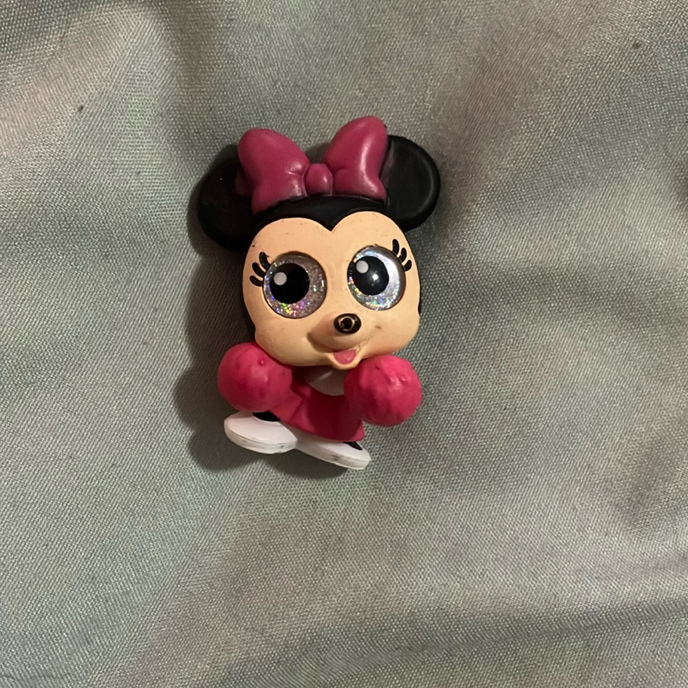 Pink and Black Minnie Mouse Figurine